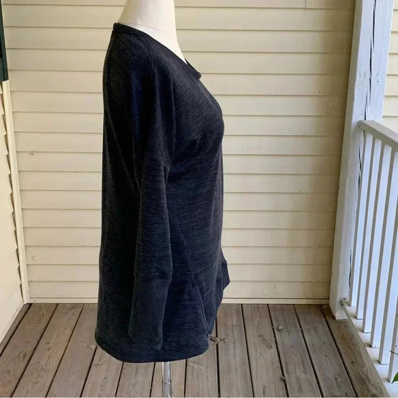 Active Life Athleisure Sweater Plus Size XXL Heather Charcoal Gray NWT 2X Zip - Picture 4 of 8